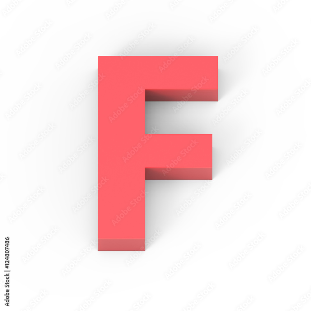 Light matte red font F Light matte red font F