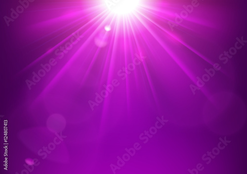 Violet lights shining with lens flare Vector Illustration