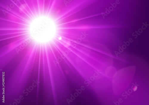 Violet lights shining with lens flare Vector Illustration