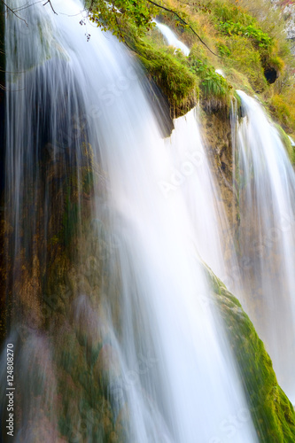 Beautiful waterfall at  Plitvice National Park