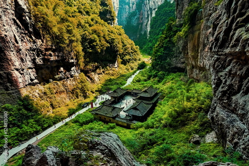 Wulong National Park, Chongqing, China the most famous place of valley in china world heritage landscape