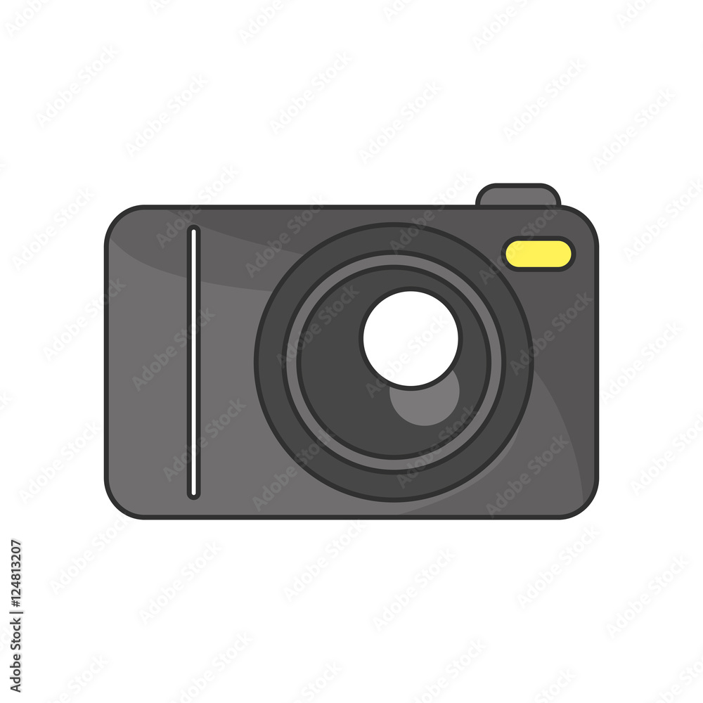 Camera icon. device gadget technology theme. Isolated design. Vector illustration Camera icon. device gadget technology theme. Isolated design. Vector illustration