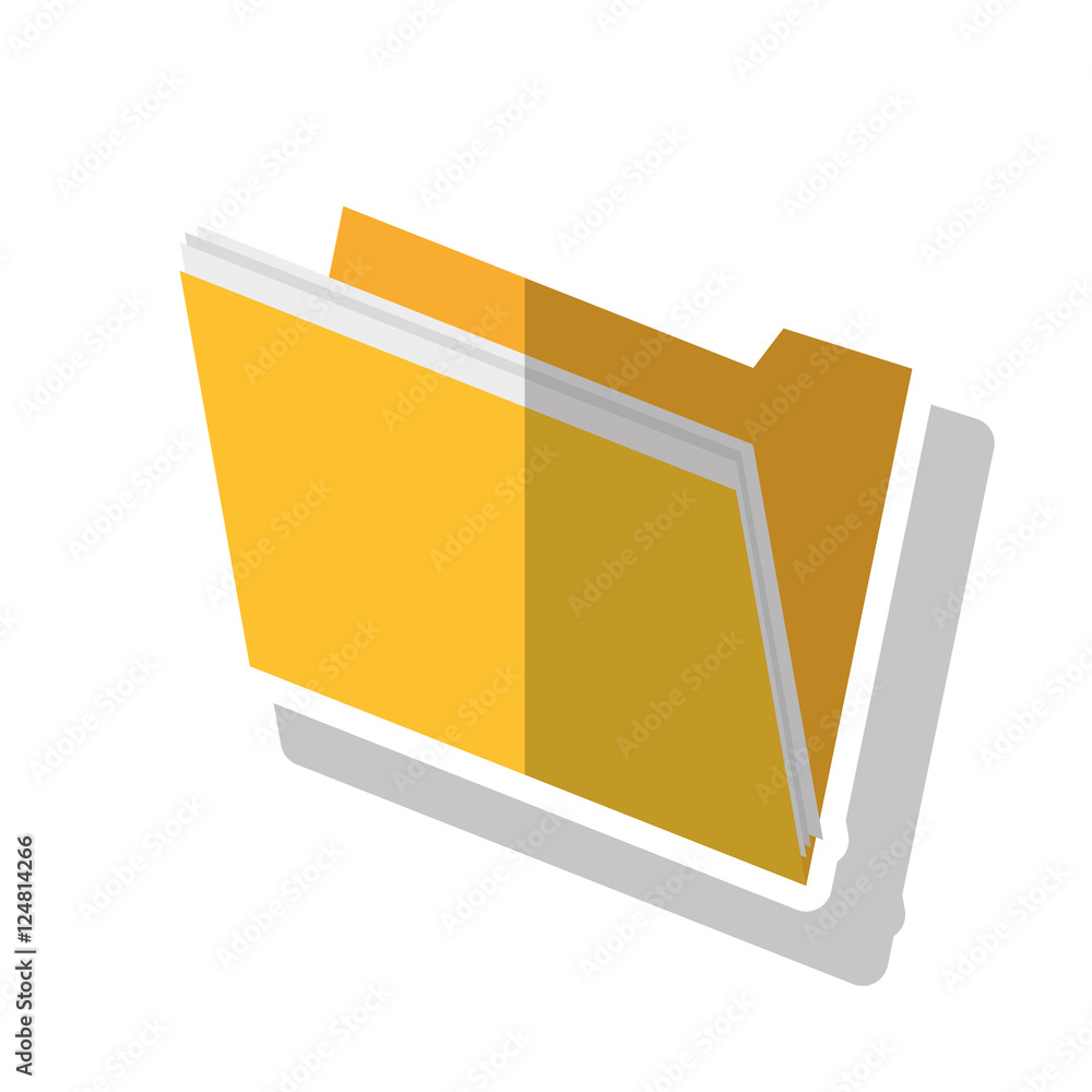 File icon. Folder document data and archive theme. Isolated design. Vector illustration