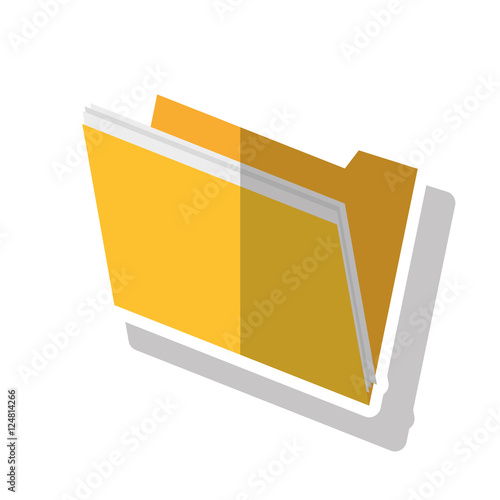 File icon. Folder document data and archive theme. Isolated design. Vector illustration