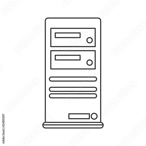 Cpu icon. device gadget technology theme. Isolated design. Vector illustration © Jemastock