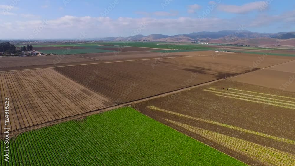 Aerial View of Farm Land Valley Aerial View of Farm Land Valley