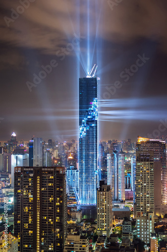 Canvas Print BANGKOK, Thailand - August 29 2016: Bangkok Rising of Mahanakhon