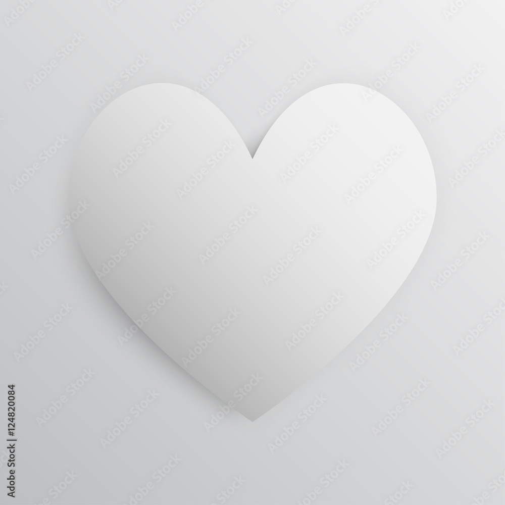 I love you. White frame. Valentines Day.