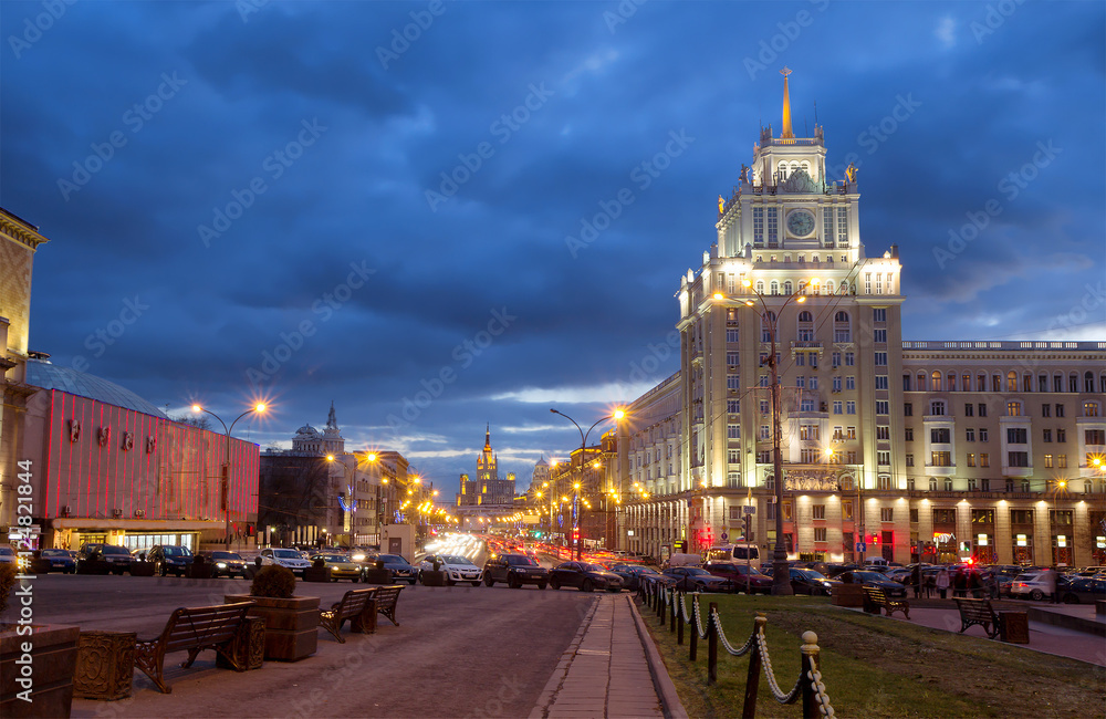 Obraz premium Триумфальная площадь в Москве.