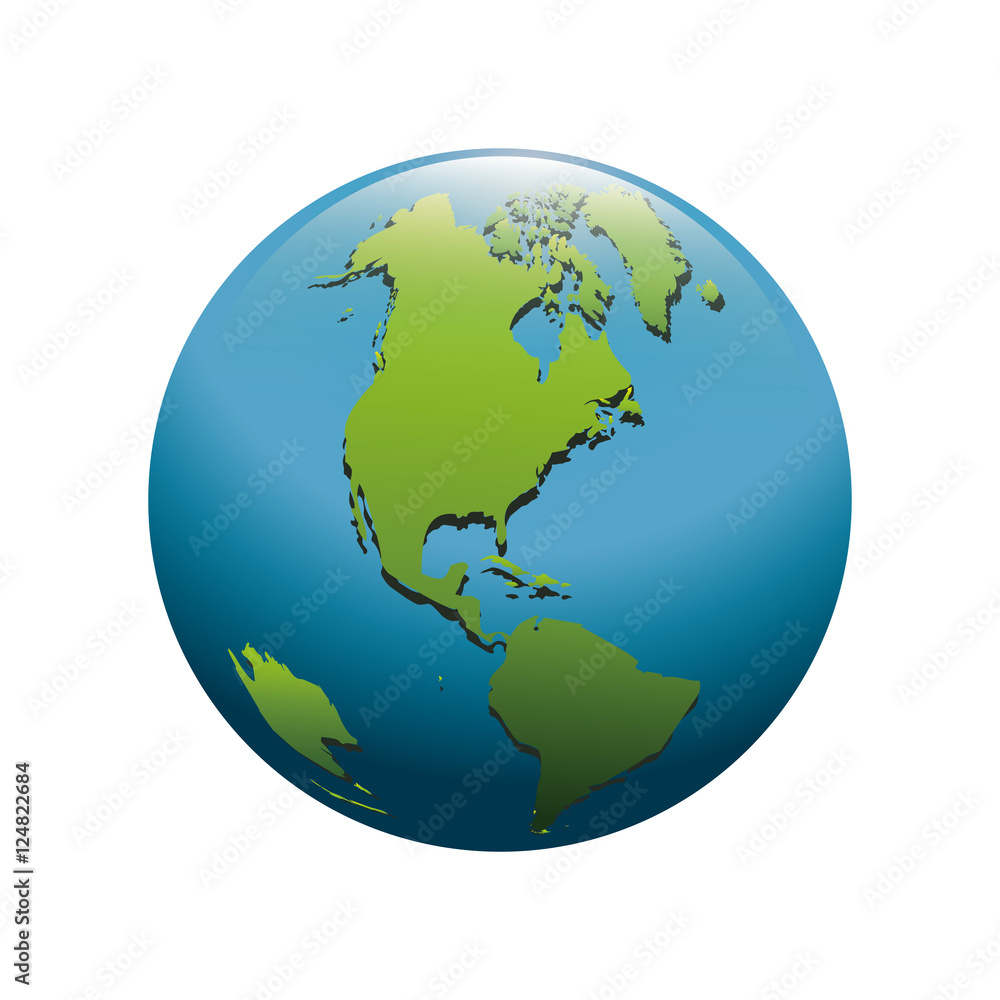 planet earth icon image vector illustration design 