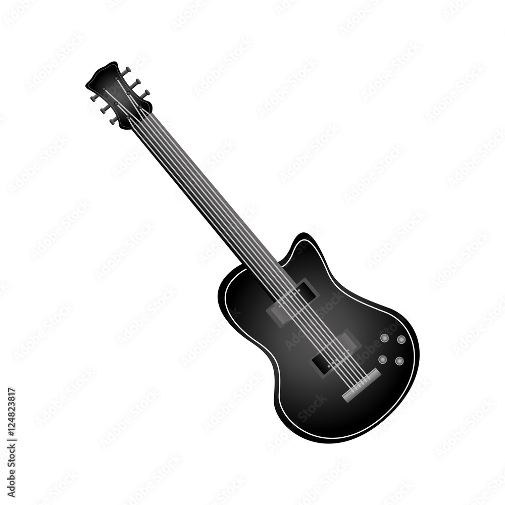 Obraz premium electric guitar icon image vector illustration design 