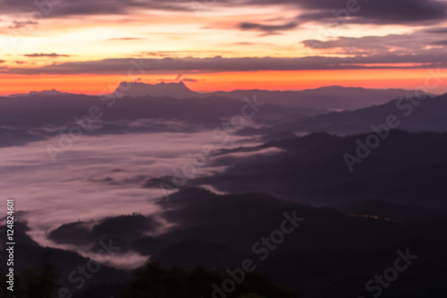 Sea Of Mist With Doi Luang Chiang Dao  View Form Doi Dam in Wian