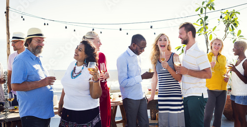 Photography Group Of People Party Concept