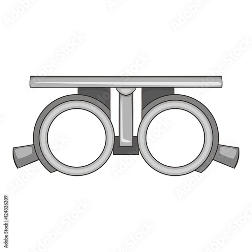 Frame for checking vision icon. Cartoon illustration of frame for cheking vision vector icon for web design