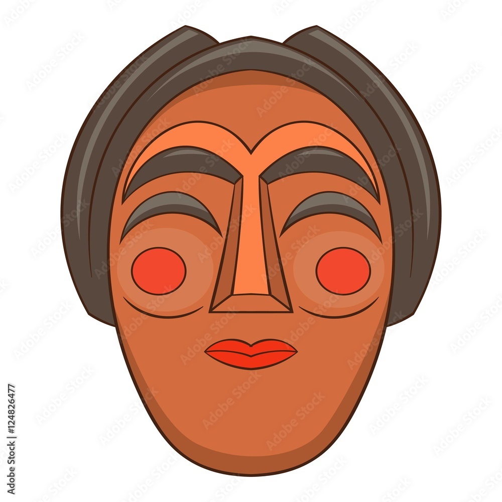 Korean mask icon. Cartoon illustration of mask vector icon for web design Korean mask icon. Cartoon illustration of mask vector icon for web design