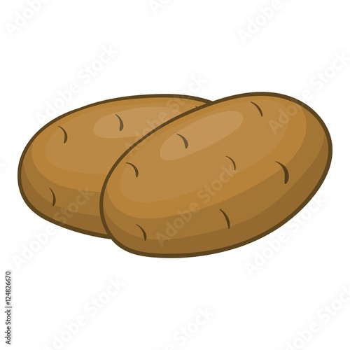 Potatoes icon. Cartoon illustration of potato vector icon for web design