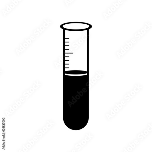 test tube icon pictogram image vector illustration design 