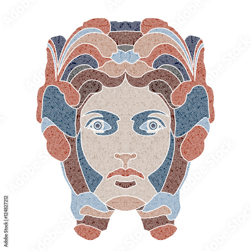 Bright woman portrait, zodiac Virgo sign