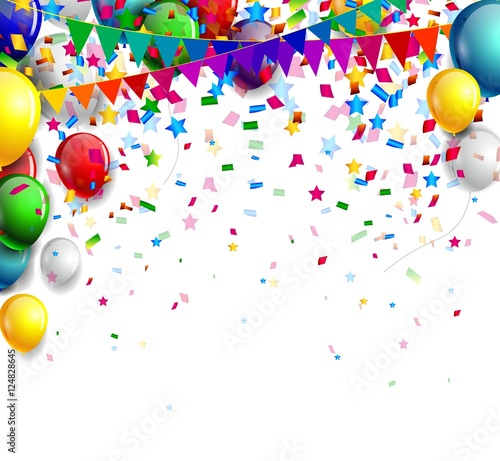 birthday background with balloon