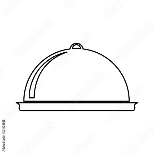 food tray with restaurant related icon image vector illustration design