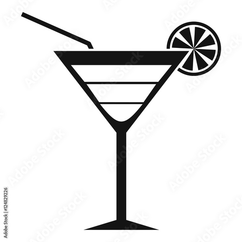 Wallpaper Mural Beach cocktail icon. Simple illustration of beach cocktail vector icon for web Torontodigital.ca