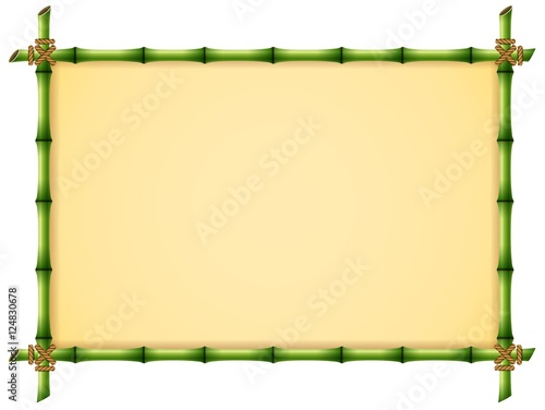 Fototapeta Naklejka Na Ścianę i Meble -  Green Bamboo Frame