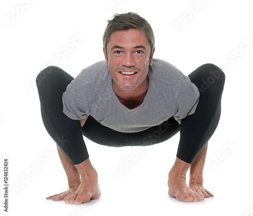 yoga man in studio