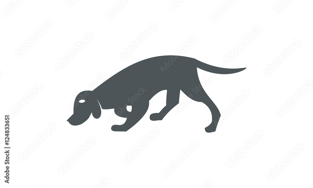 Fototapeta premium bloodhound vector