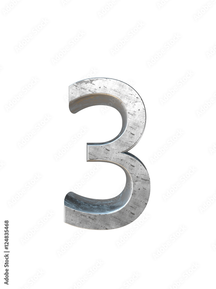 Metal alphabet. 3D rendering Metal alphabet. 3D rendering