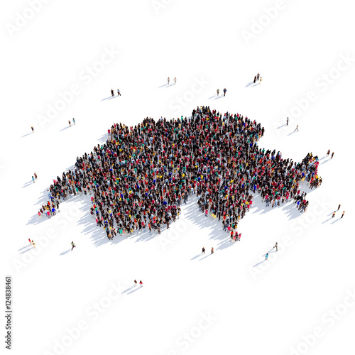 people group shape map Switzerland