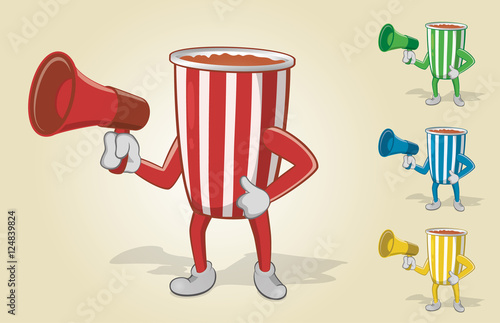 Cup Holding Megaphone
