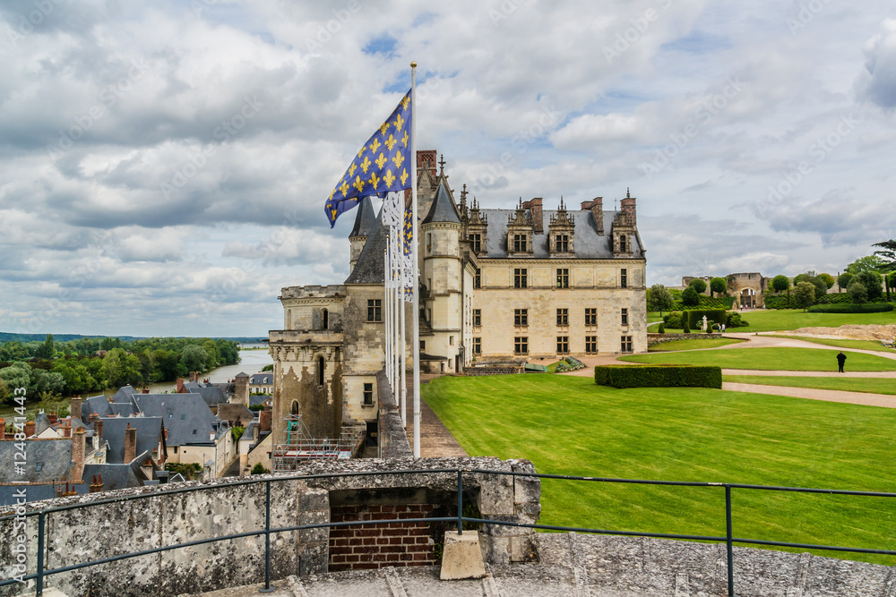 Obraz premium Chateau de Amboise (15th century). Amboise, Loire Valley, France