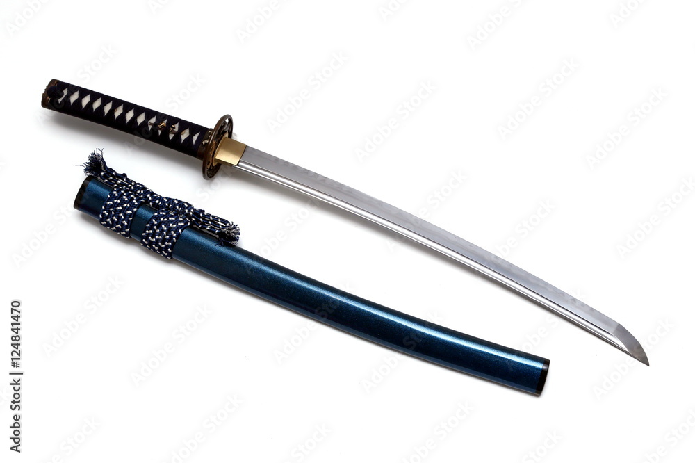 Japanese sword and scabbard Japanese sword and scabbard