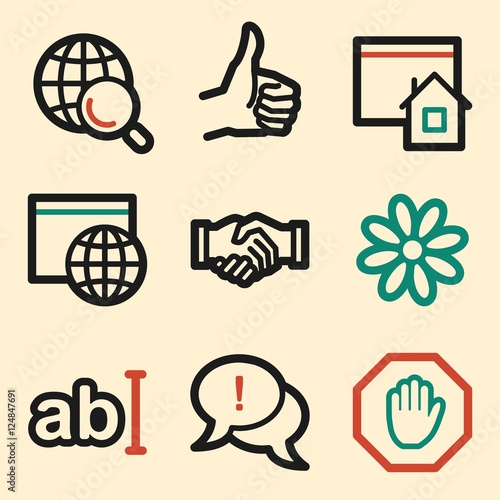 Internet web icons