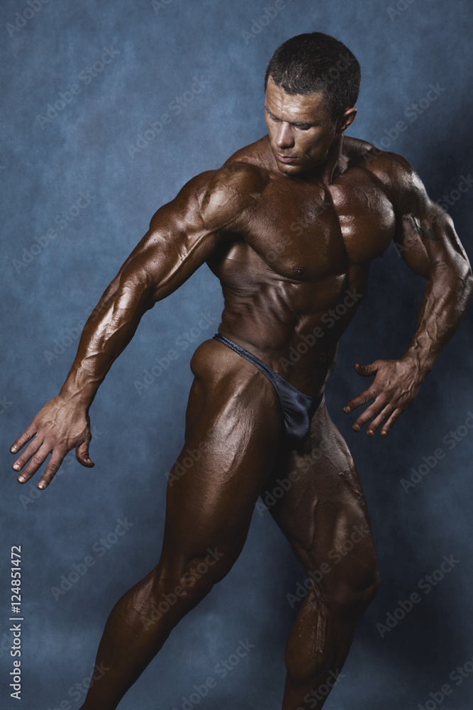 Portrait of a handsome muscular bodybuilder Portrait of a handsome muscular bodybuilder