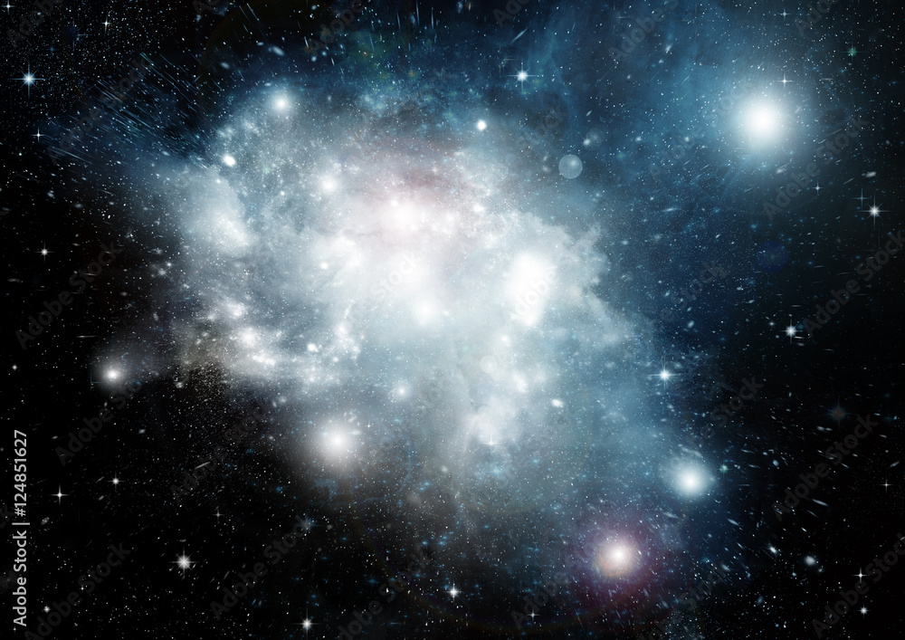 Fototapeta premium galaxy in a free space