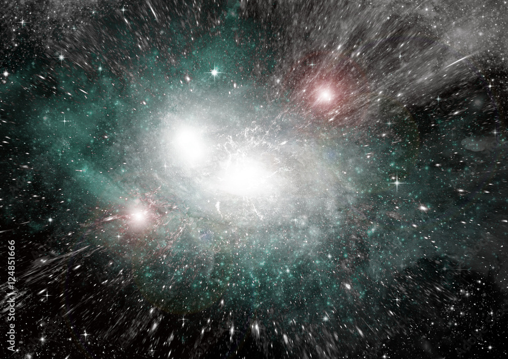 galaxy in a free space galaxy in a free space