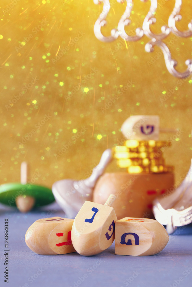 Obraz premium Image of jewish holiday Hanukkah