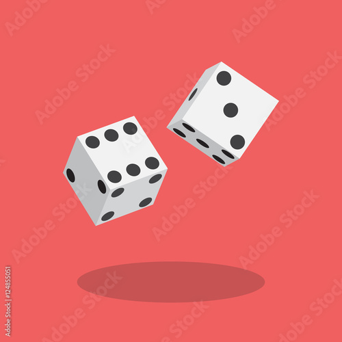Dice flat icon