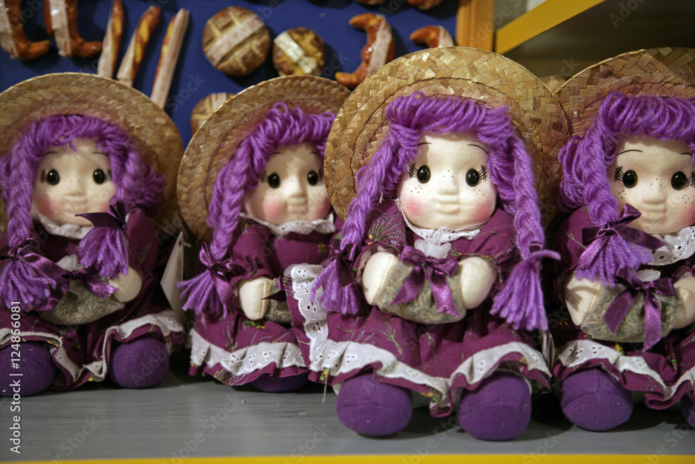 purple dolls