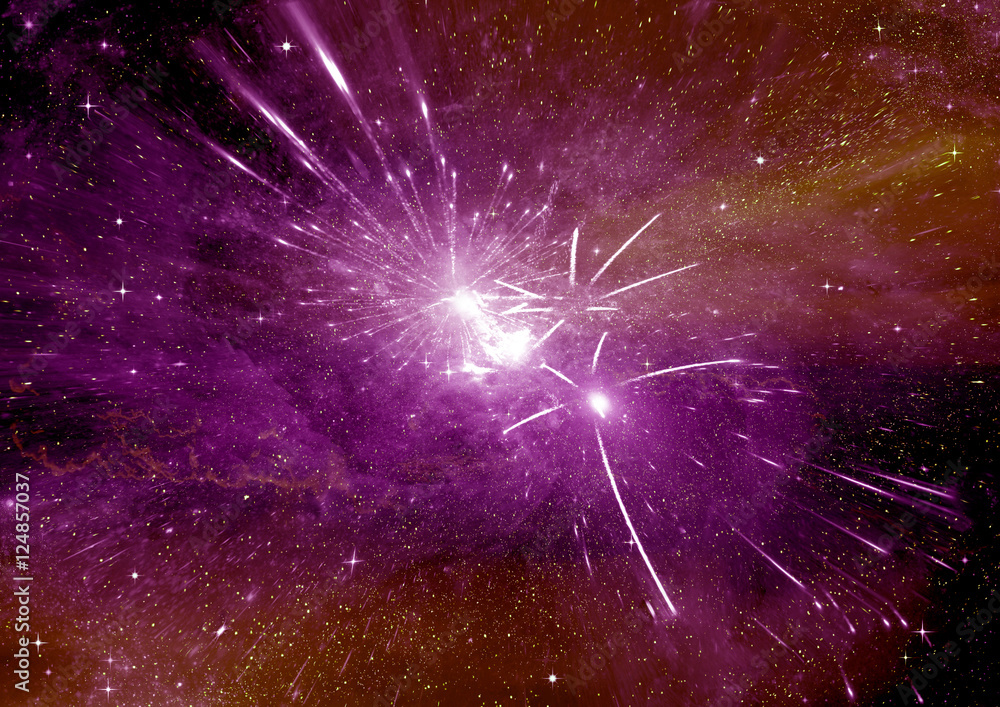 Fototapeta premium galaxy in a free space