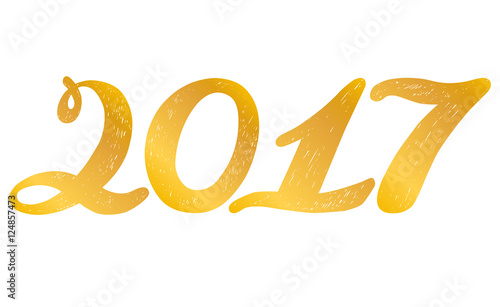 2017 numbers for quote lettering. Happy New Year. Decorative Trended Alphabet. Display font and numbers. Hand drawn letters in old fashion vintage style. 