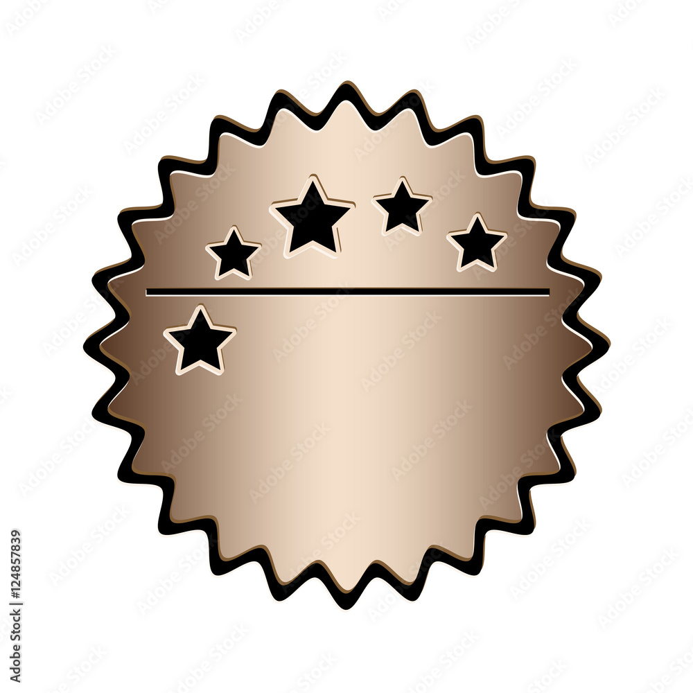 luxury ombre emblem or label icon image vector illustration design 