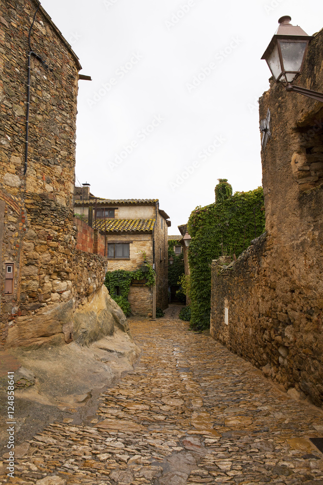 Picturesque village of Peratallada in the heart of Costa Brava, Catalonia, Spain