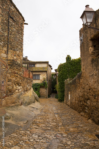 Picturesque village of Peratallada in the heart of Costa Brava  Catalonia  Spain