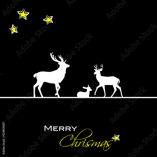 Merry Christmas - Hirschfamilie