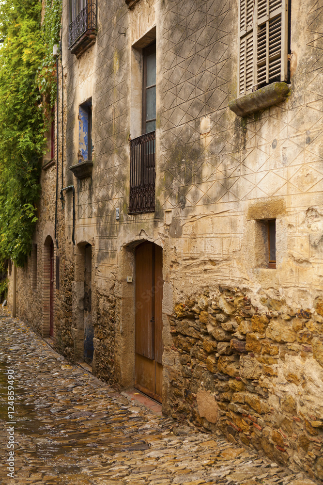 Picturesque village of Peratallada in the heart of Costa Brava, Catalonia, Spain.