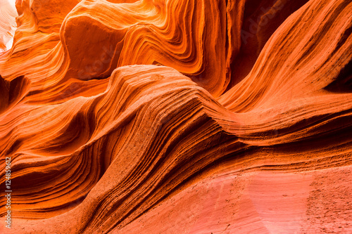 Stone wave pattern of Lower antelope canyon in Page Arizona USA