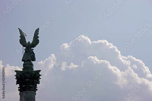 archangel gabriel winged statue