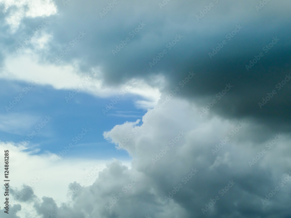 dark cloudscape and light blue sky background dark cloudscape and light blue sky background